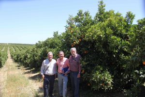 Miembros del jurado del "Concurso de la mejor plantación de Barberina"